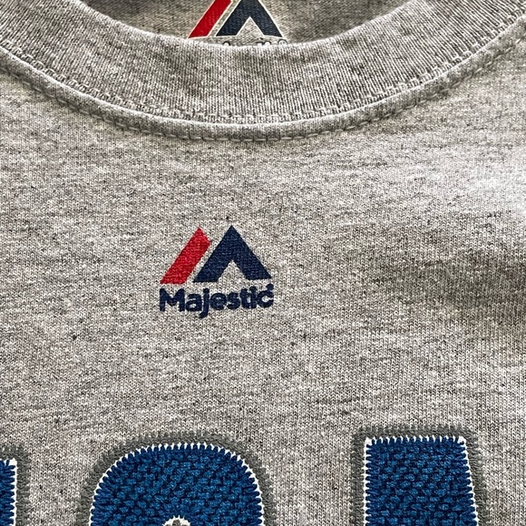 Majestic Chicago Cubs Grey #17 Bryant Graphic Unisex T-shirt Sz L - Picture 5 of 10